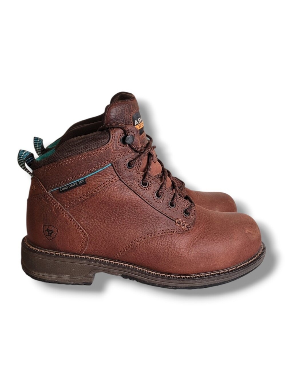 Ariat Women's Casual Work Boots • Size 8.5 Composite Toe Nutty Brown